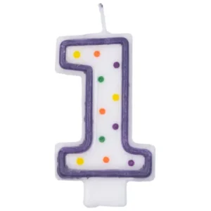 Свеча -цифра "1" 7,6см